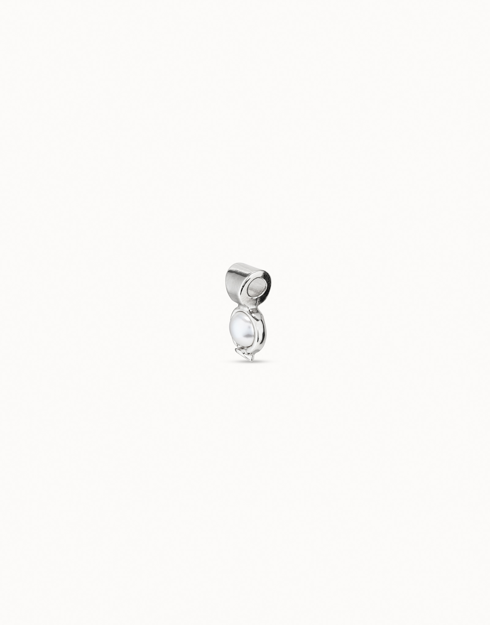 Charm placcato argento Sterling con perla, Argent, large image number null