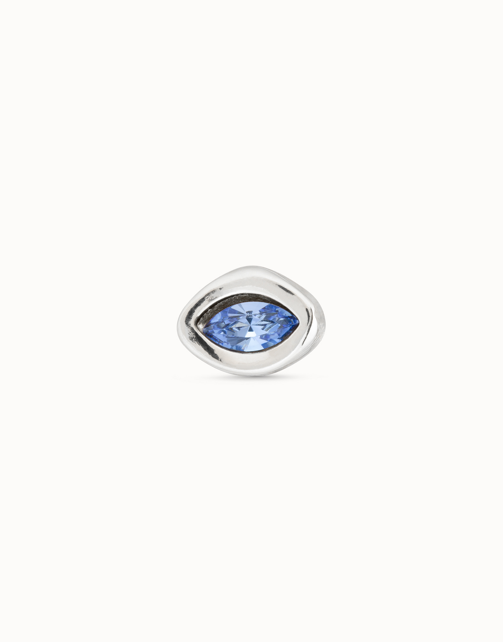 Piercing placcato argento Sterling e un cristallo blu, Argent, large image number null