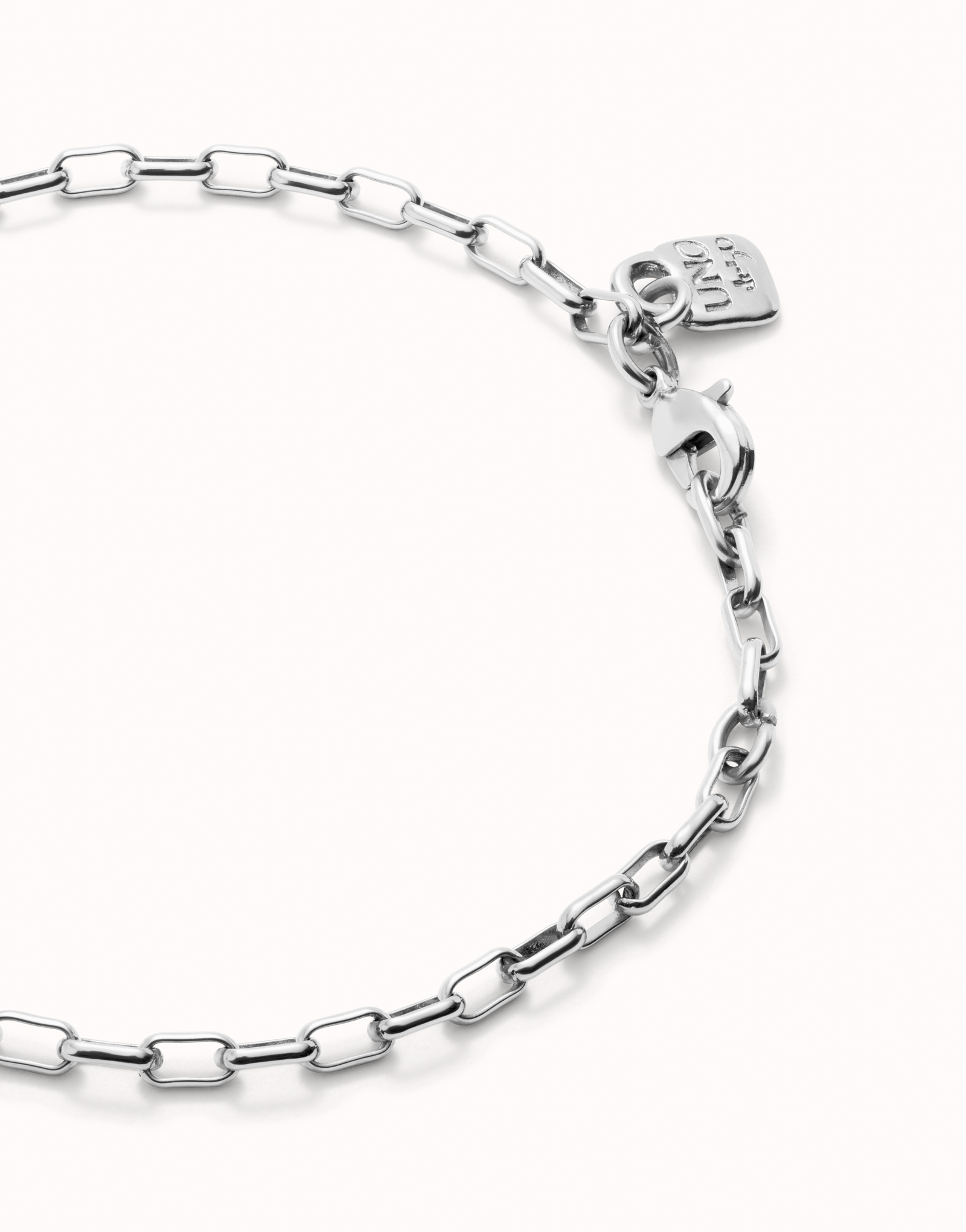 Bracciale con maglie medie placcato argento Sterling., Argent, large image number null