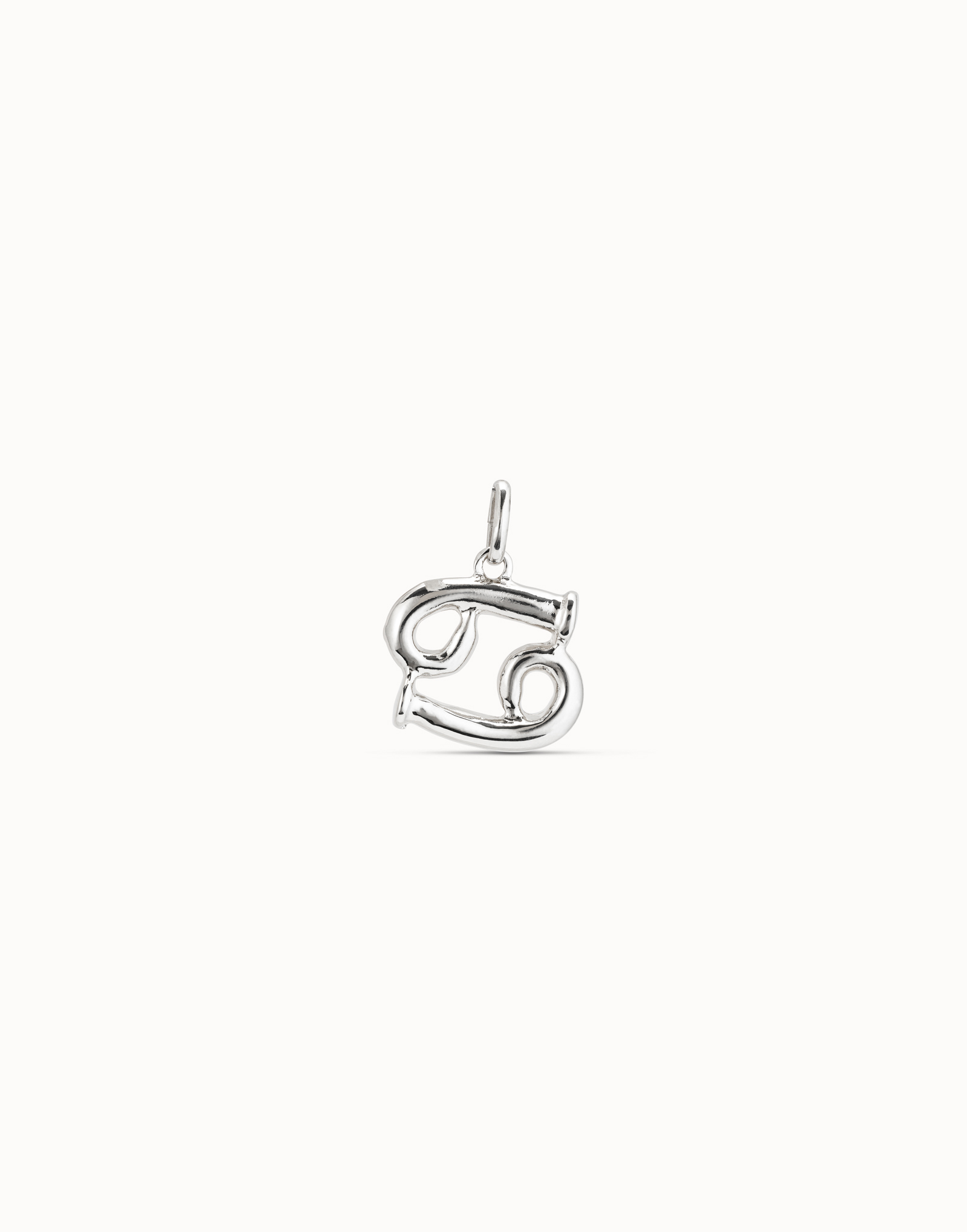 Charm placcato argento Sterling a forma di segno cancro, Argent, large image number null