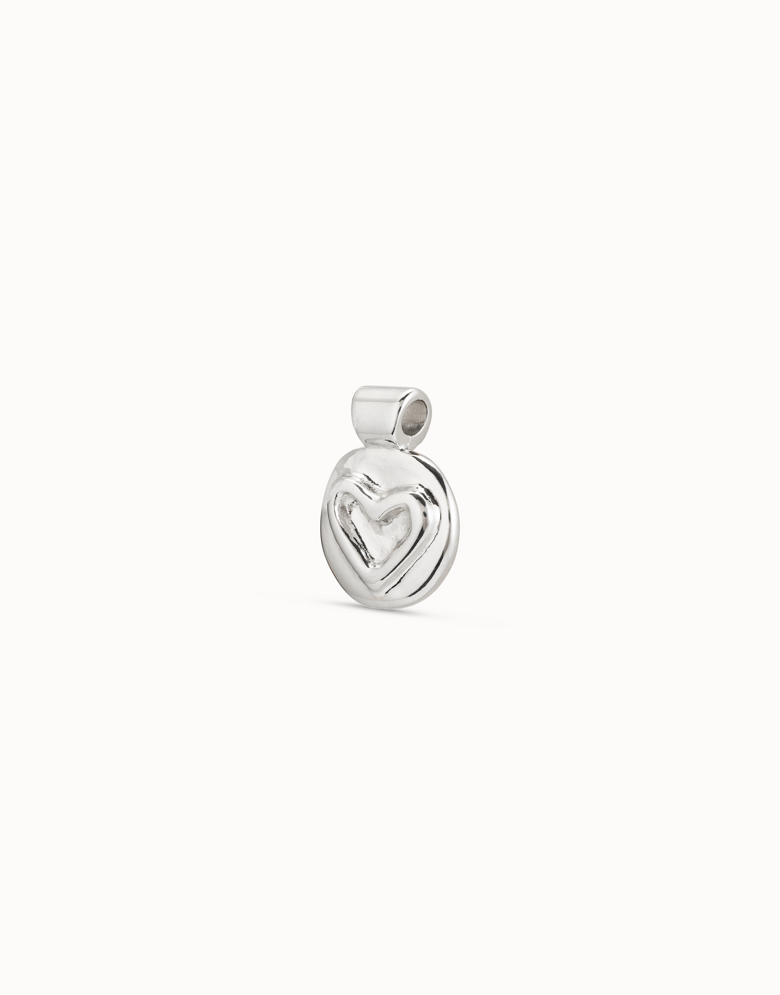 Charm cuore placcato argento Sterling, Argent, large image number null