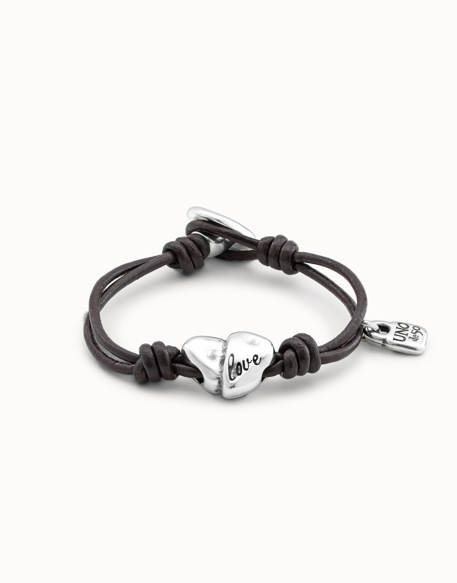 Bracciale con cuore placcato argento Sterling, , large image number null
