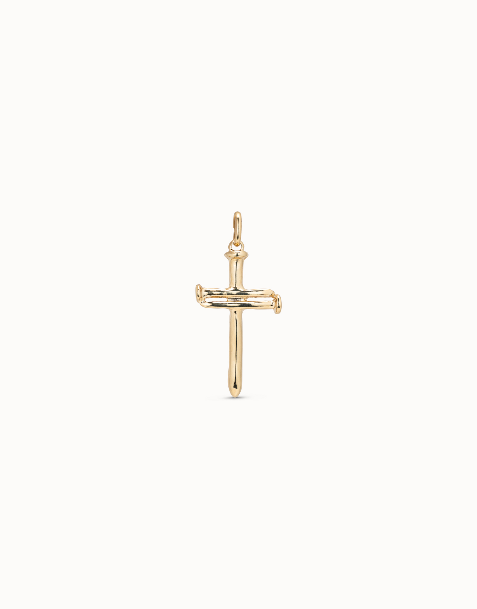 Charm croce grande placcato oro 18k, Dorado, large image number null