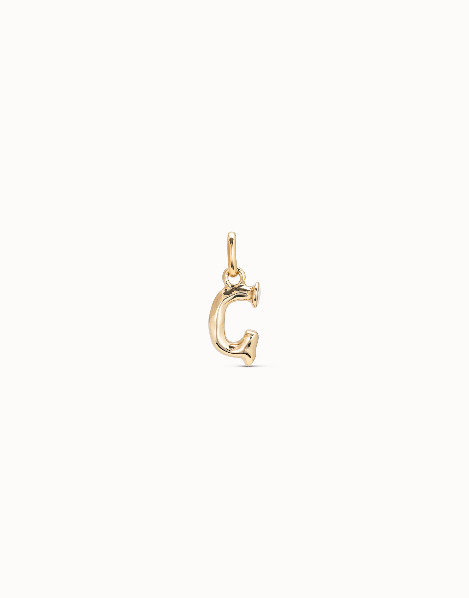 Charm placcato oro 18k a forma di lettera G, Dorado, large image number null