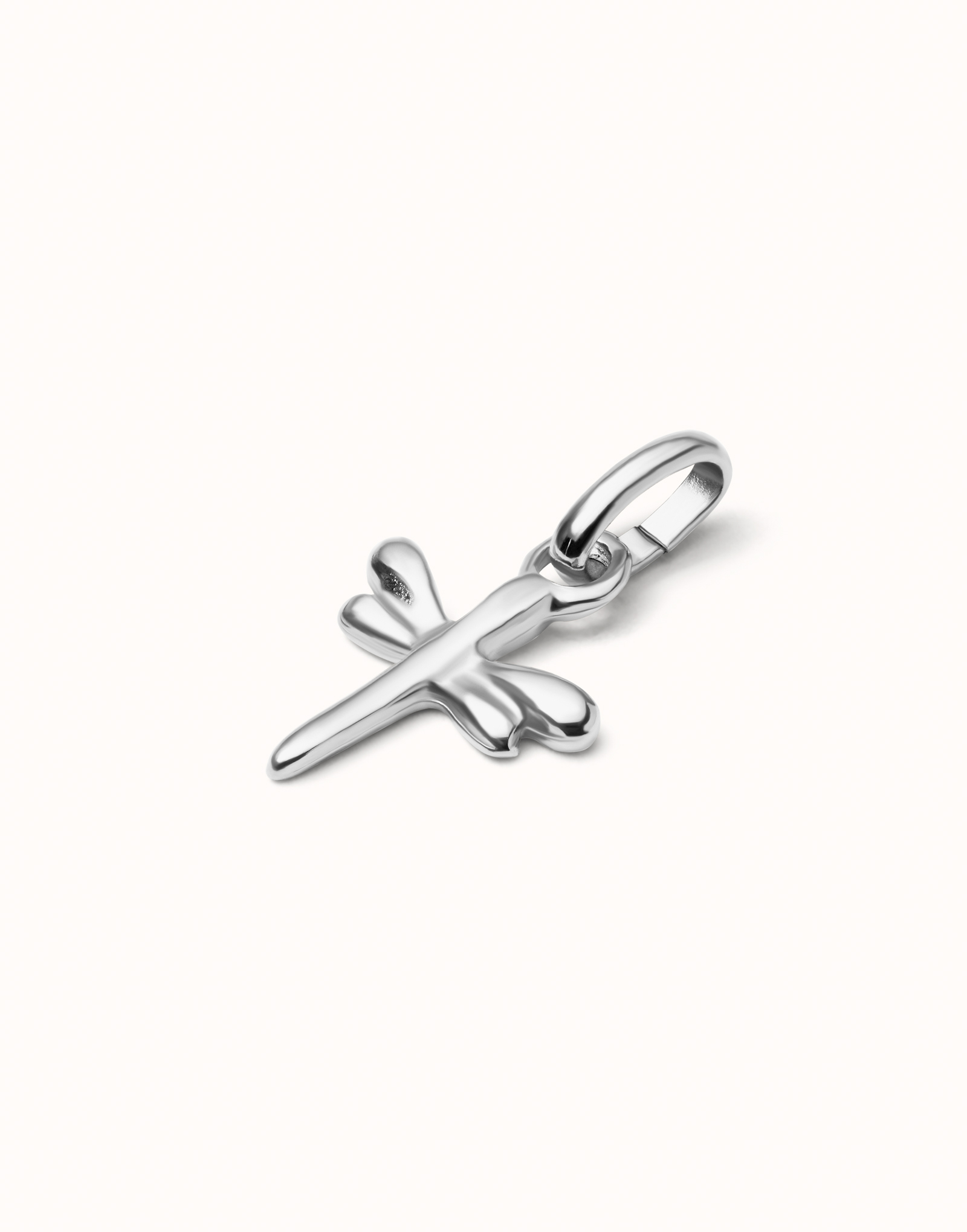 Charm placcato argento Sterling a forma di libellula., Argent, large image number null