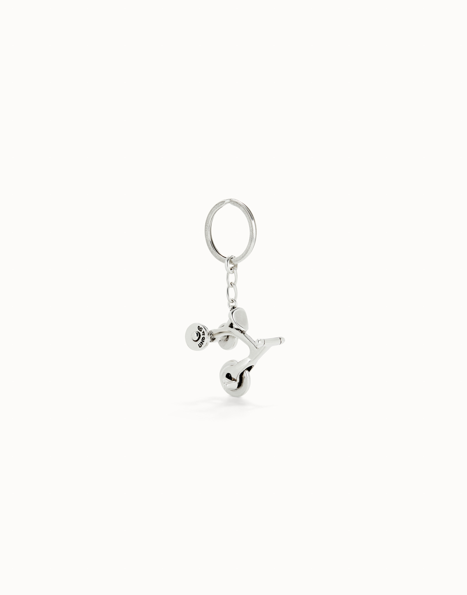 Sterling silver-plated tricycle key-ring, Silver, large image number null