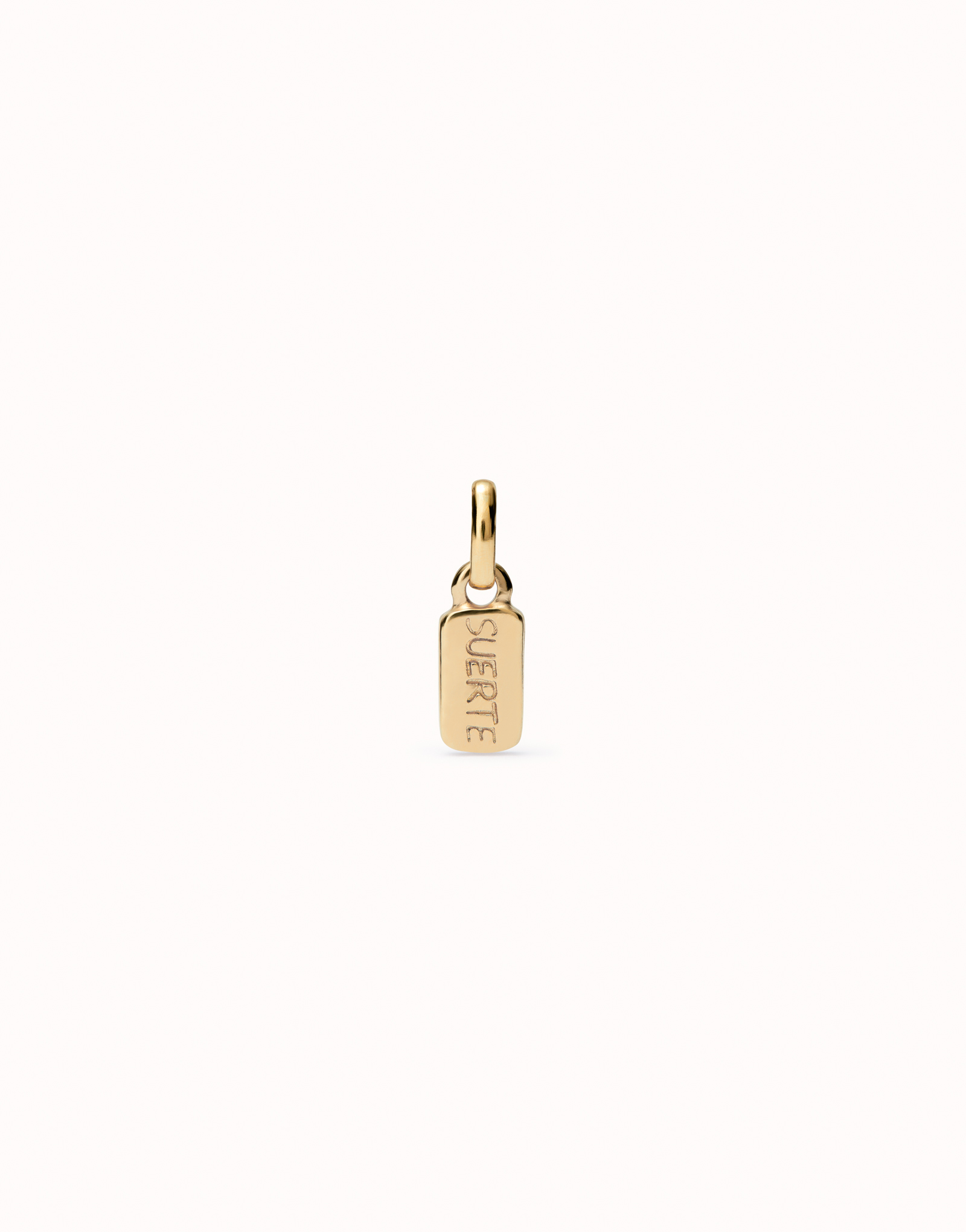 18k gold plated charm with the lucky word, Golden, large image number null