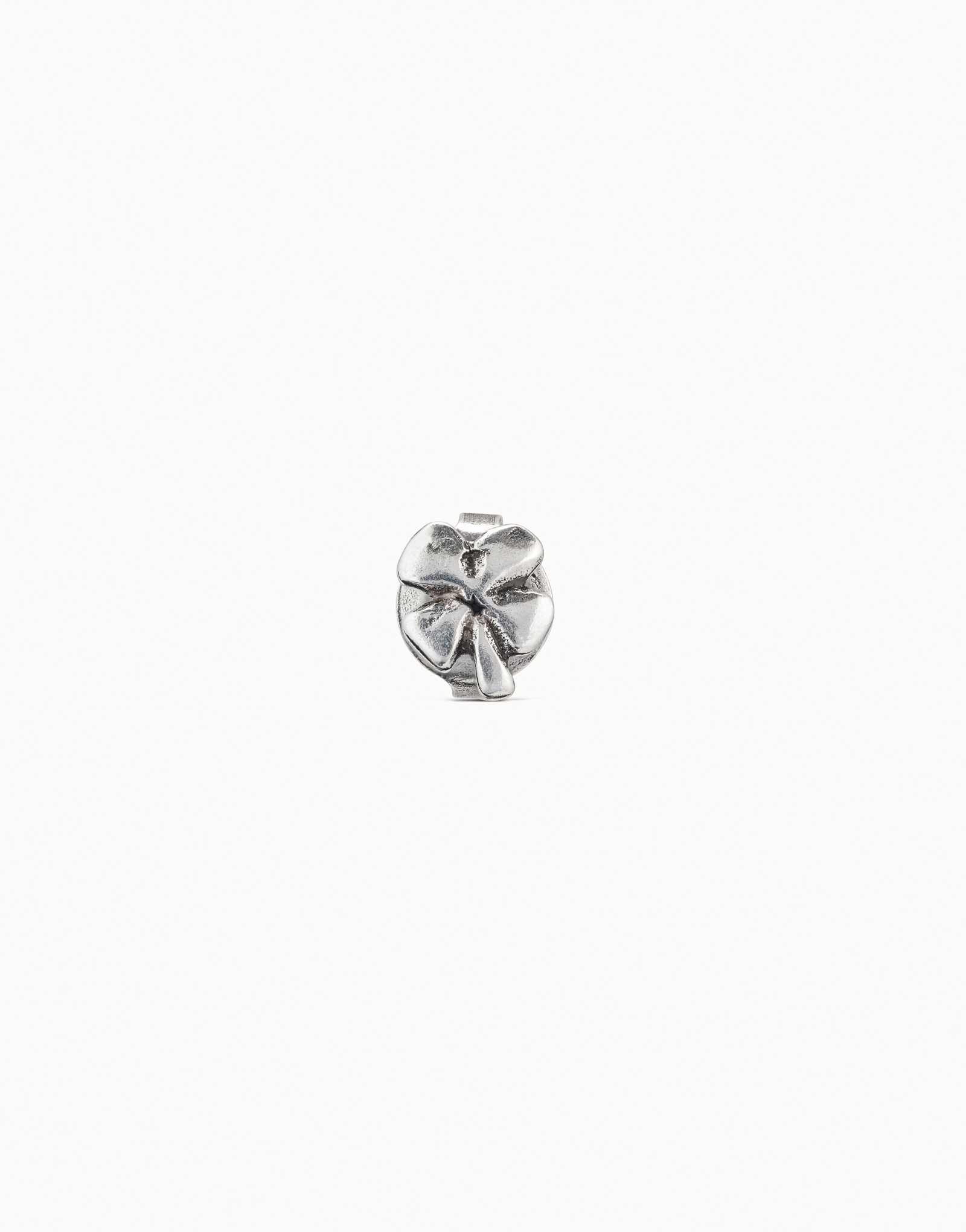 Piercing placcato argento Sterling a forma di quadrifoglio, Argent, large image number null