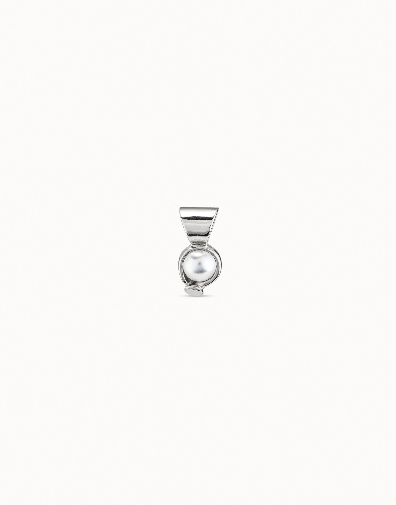 Charm placcato argento Sterling con perla, Argent, large image number null