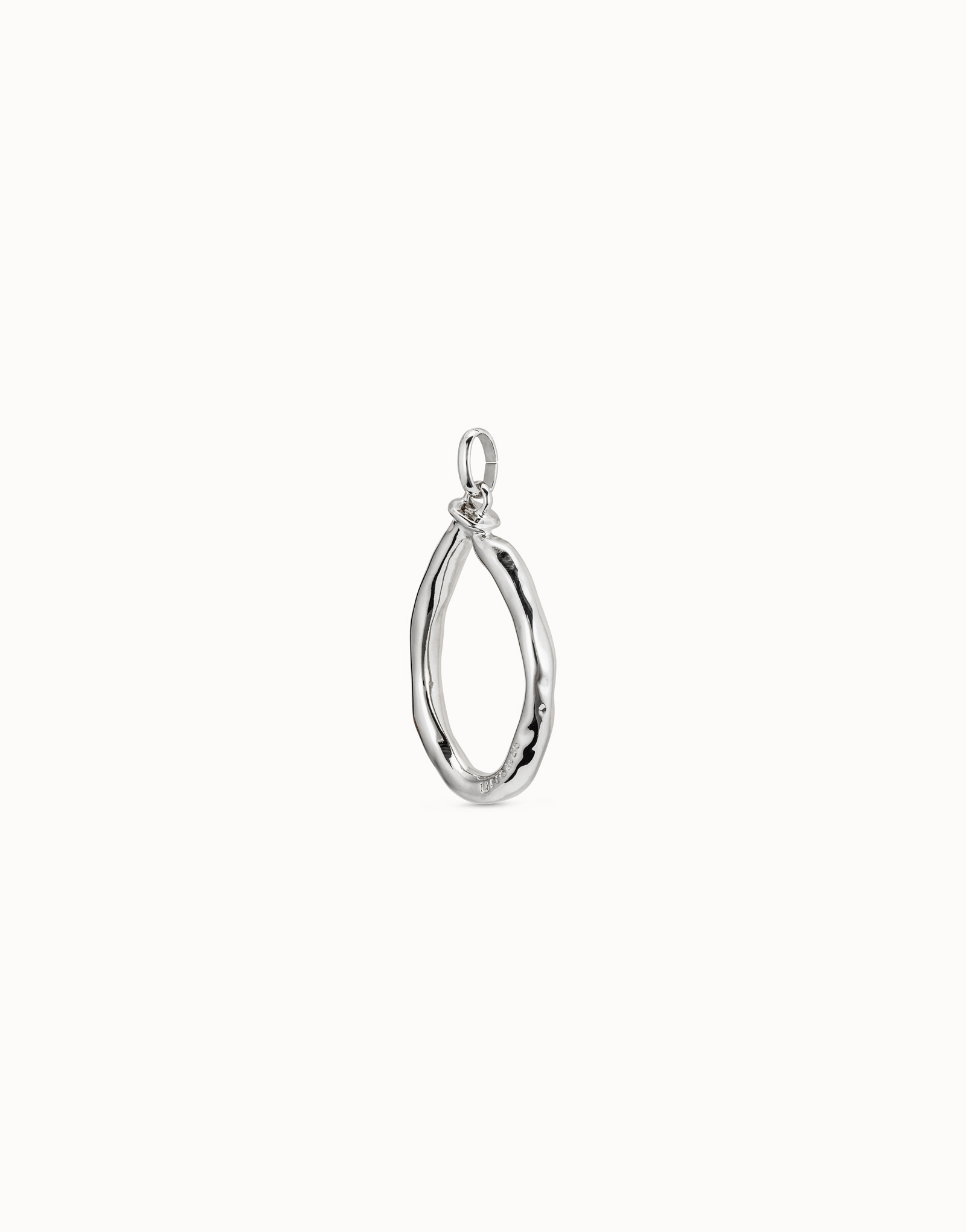 Ciondolo placcato argento Sterling a forma di lettera O, Argent, large image number null