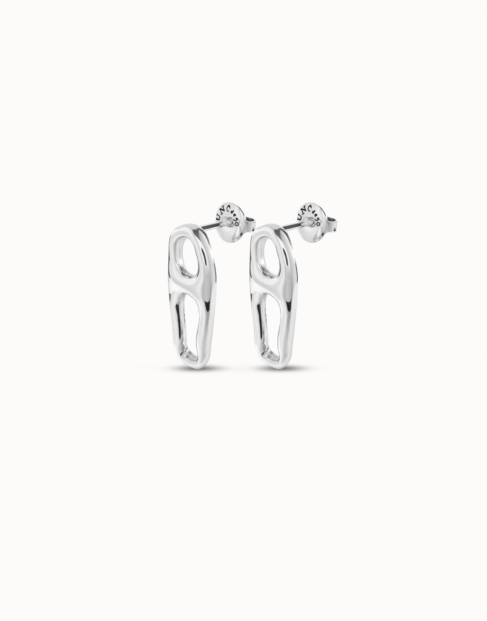 Orecchini placcati argento Sterling a forma di maglia, Argent, large image number null