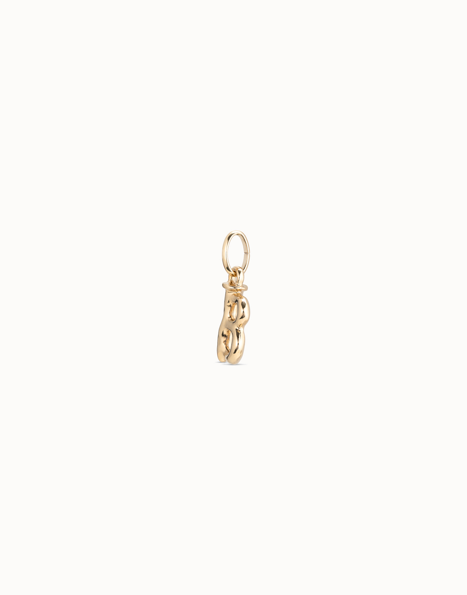 Charm placcato oro 18k a forma di lettera B, Dorado, large image number null