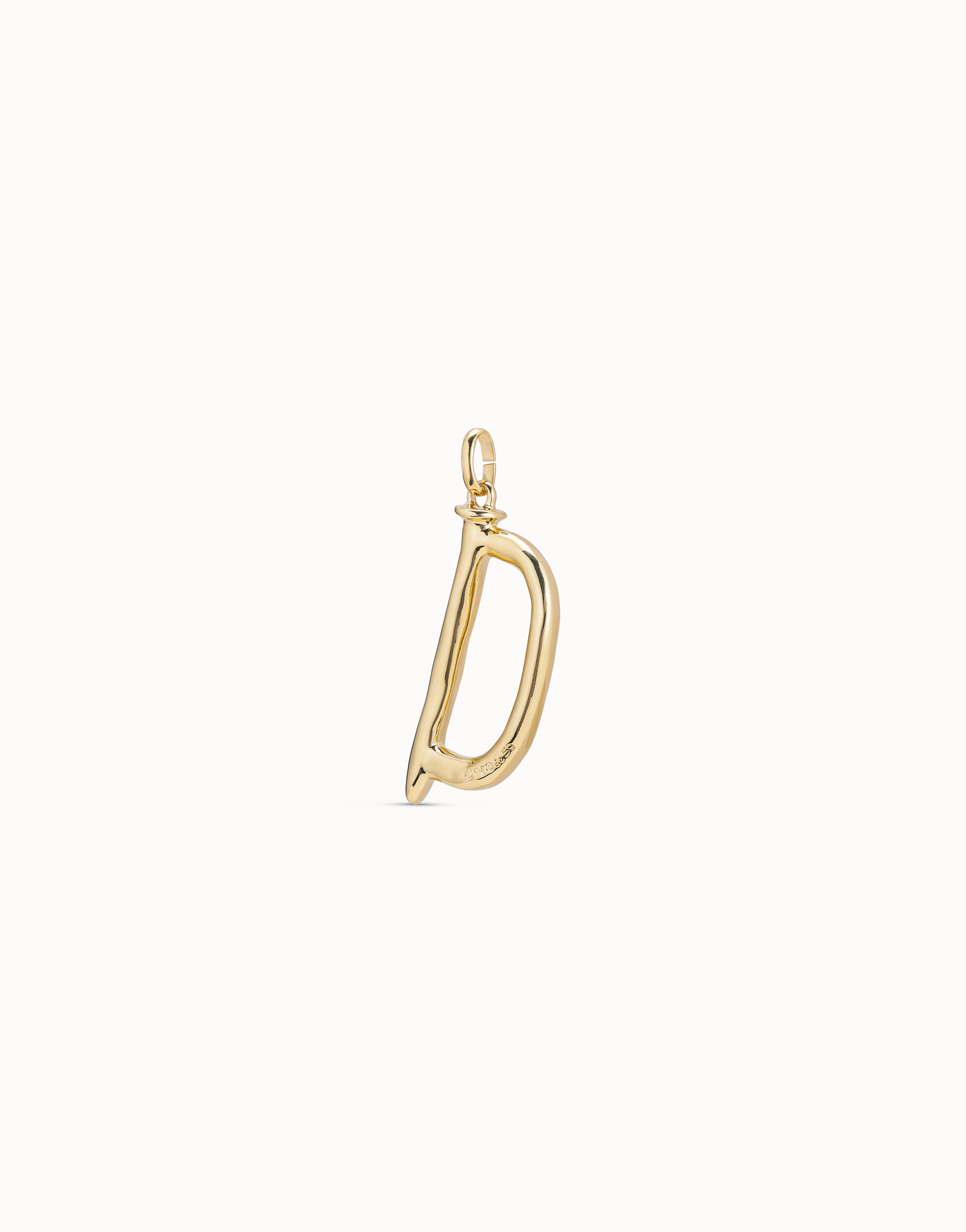 18K gold-plated letter D pendant, Golden, large image number null