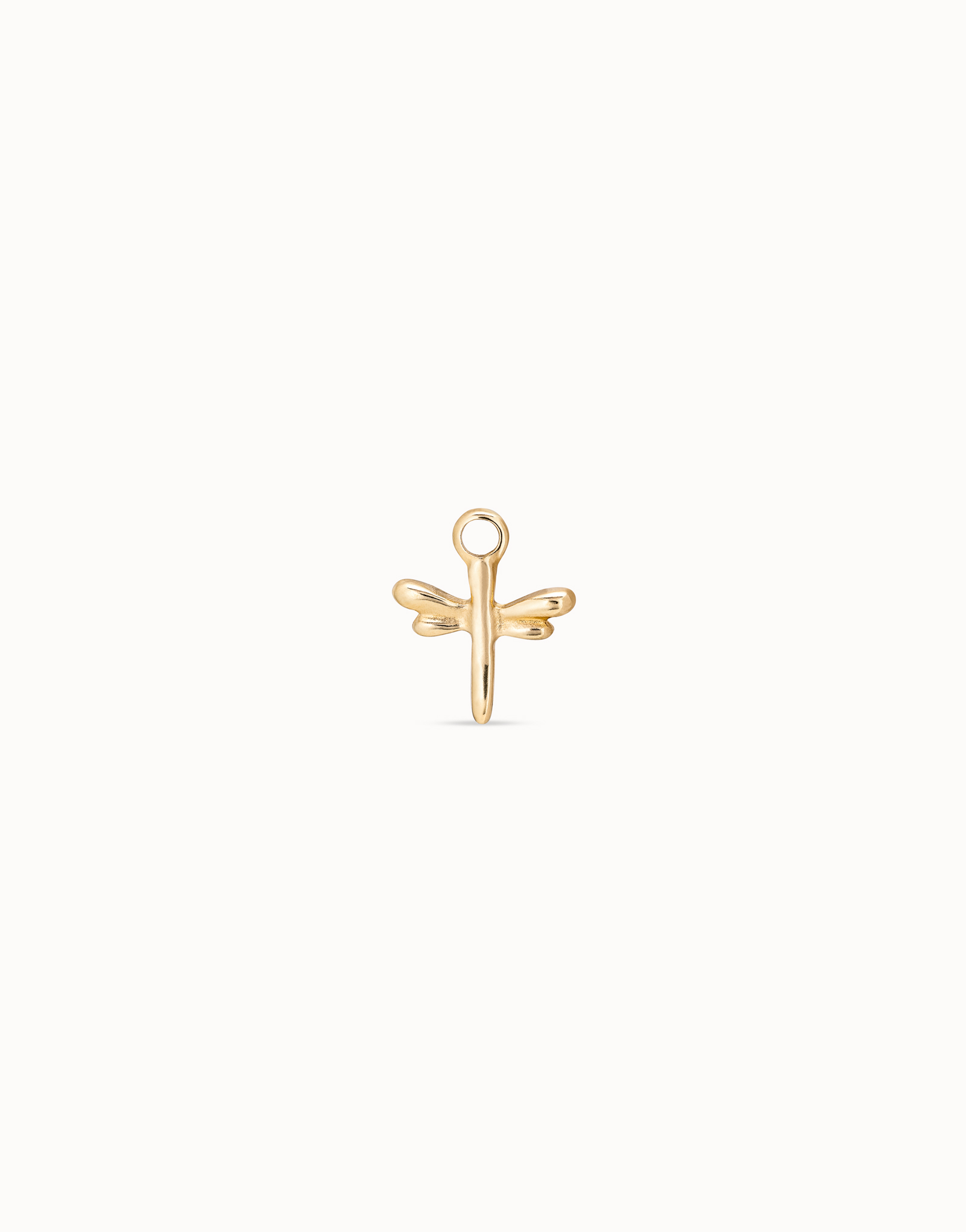 Charm a piercing placcato oro 18k a forma di libellula, Dorado, large image number null