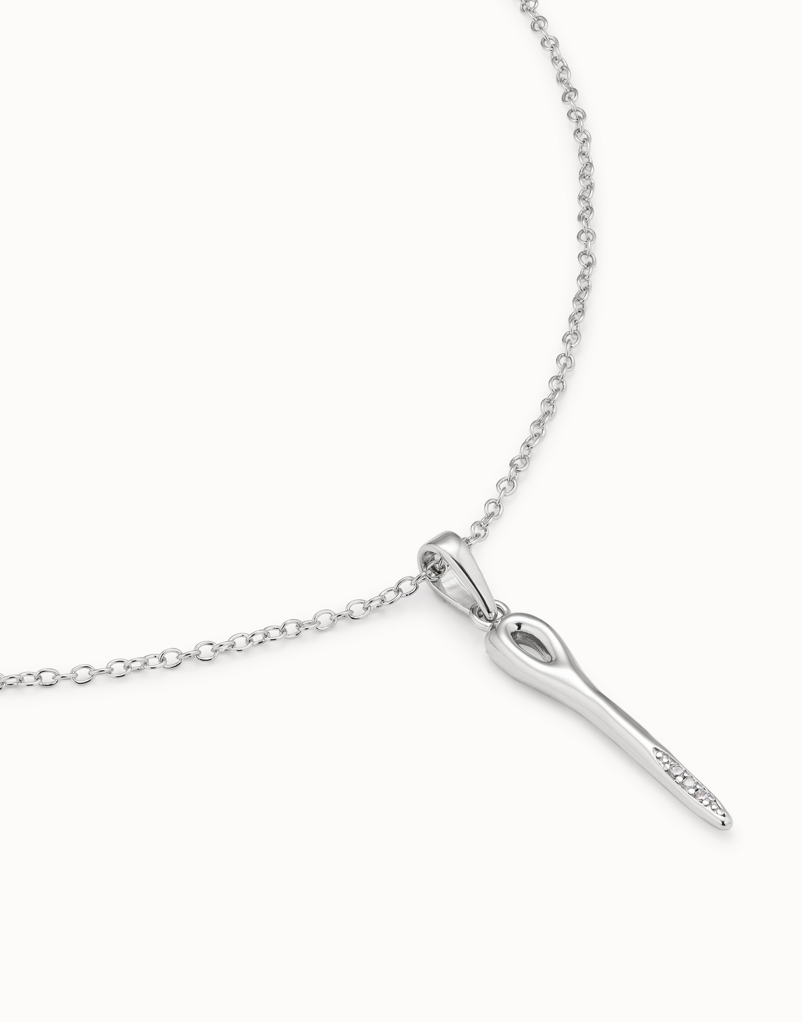 Necklace Silver Needle, Silver, large image number null