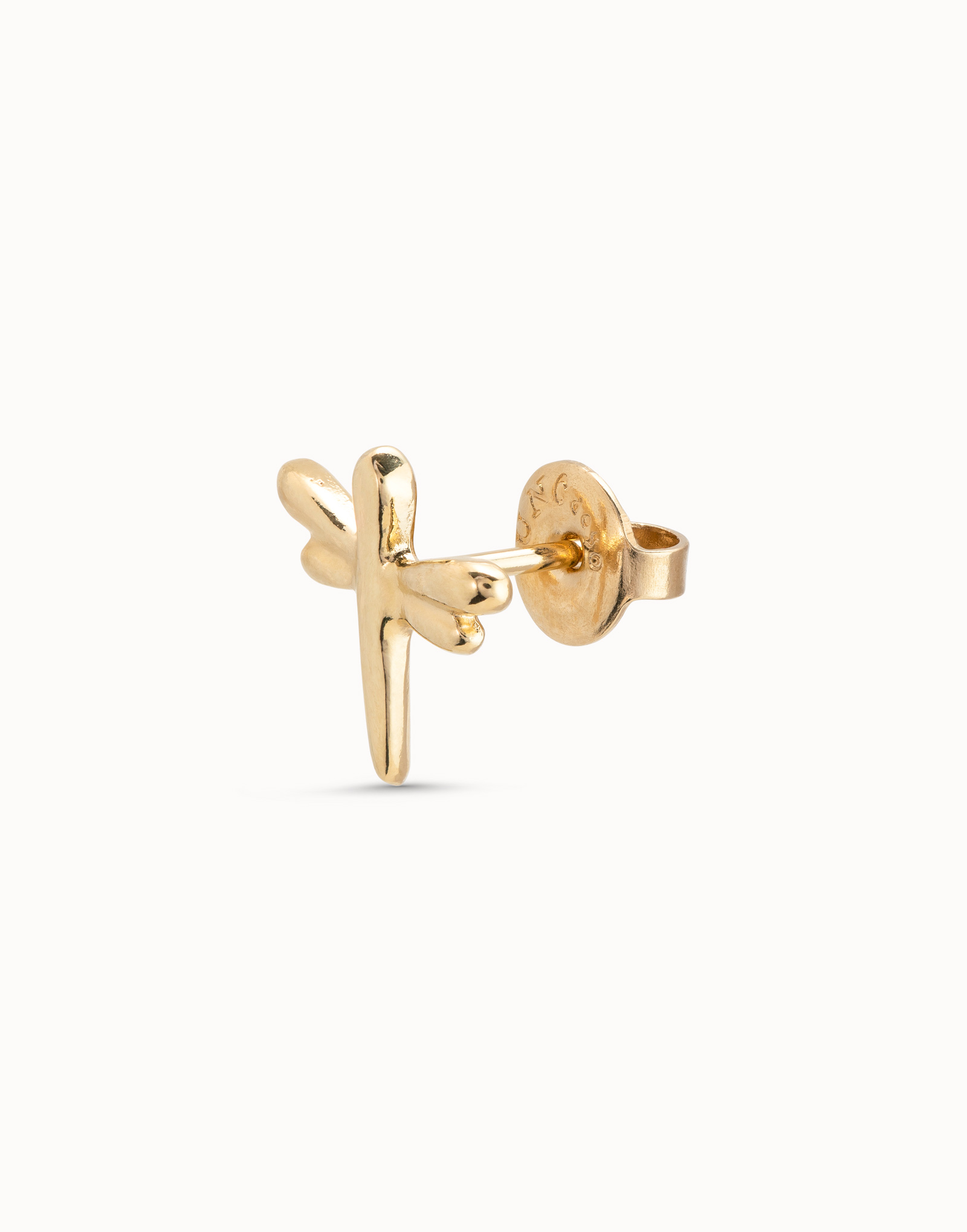 Piercing placcato oro 18k a forma di libellula, Dorado, large image number null
