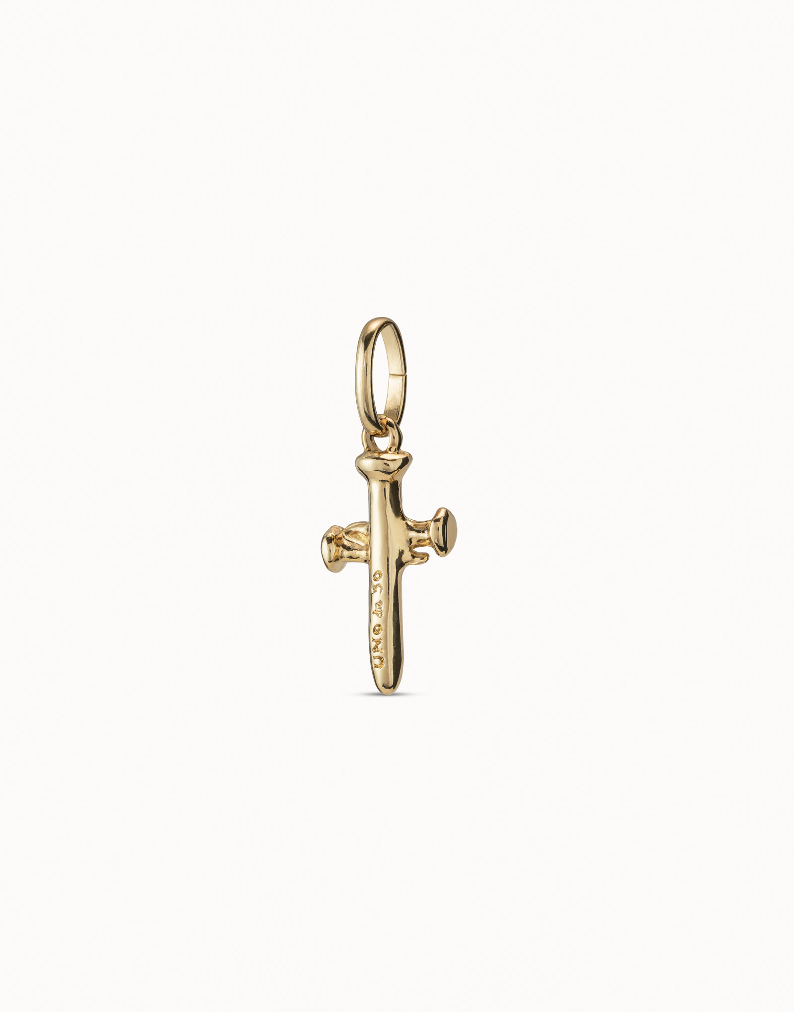 Charm croce media placcato oro 18k, Dorado, large image number null