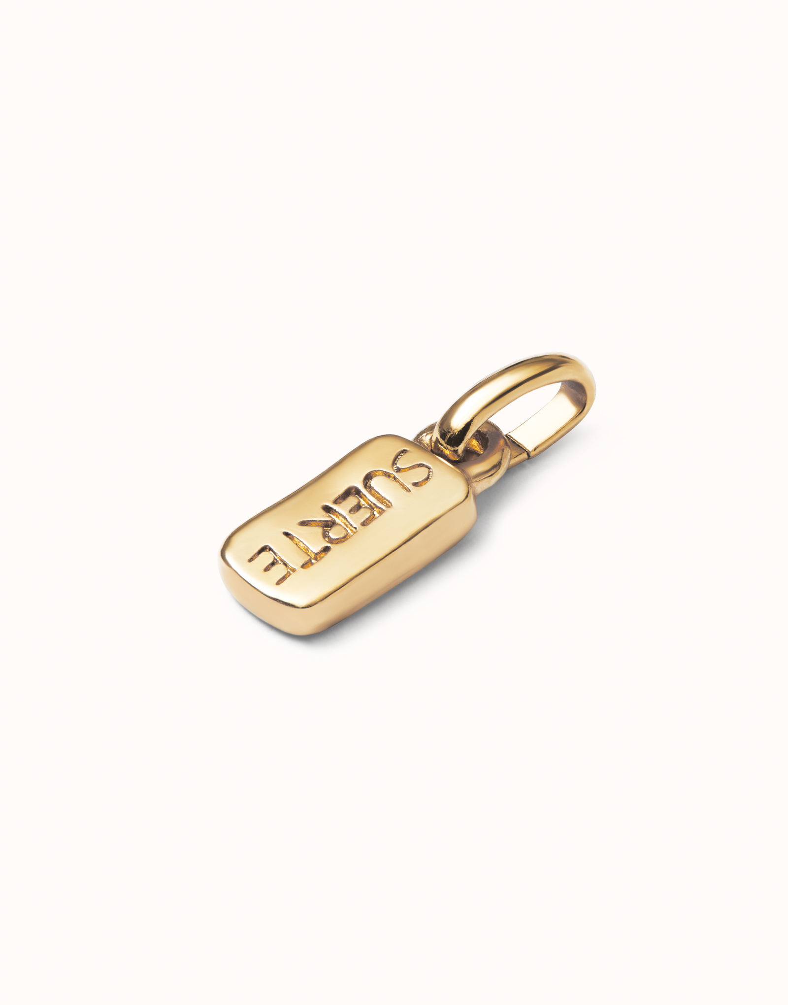 18k gold plated charm with the lucky word, Golden, large image number null
