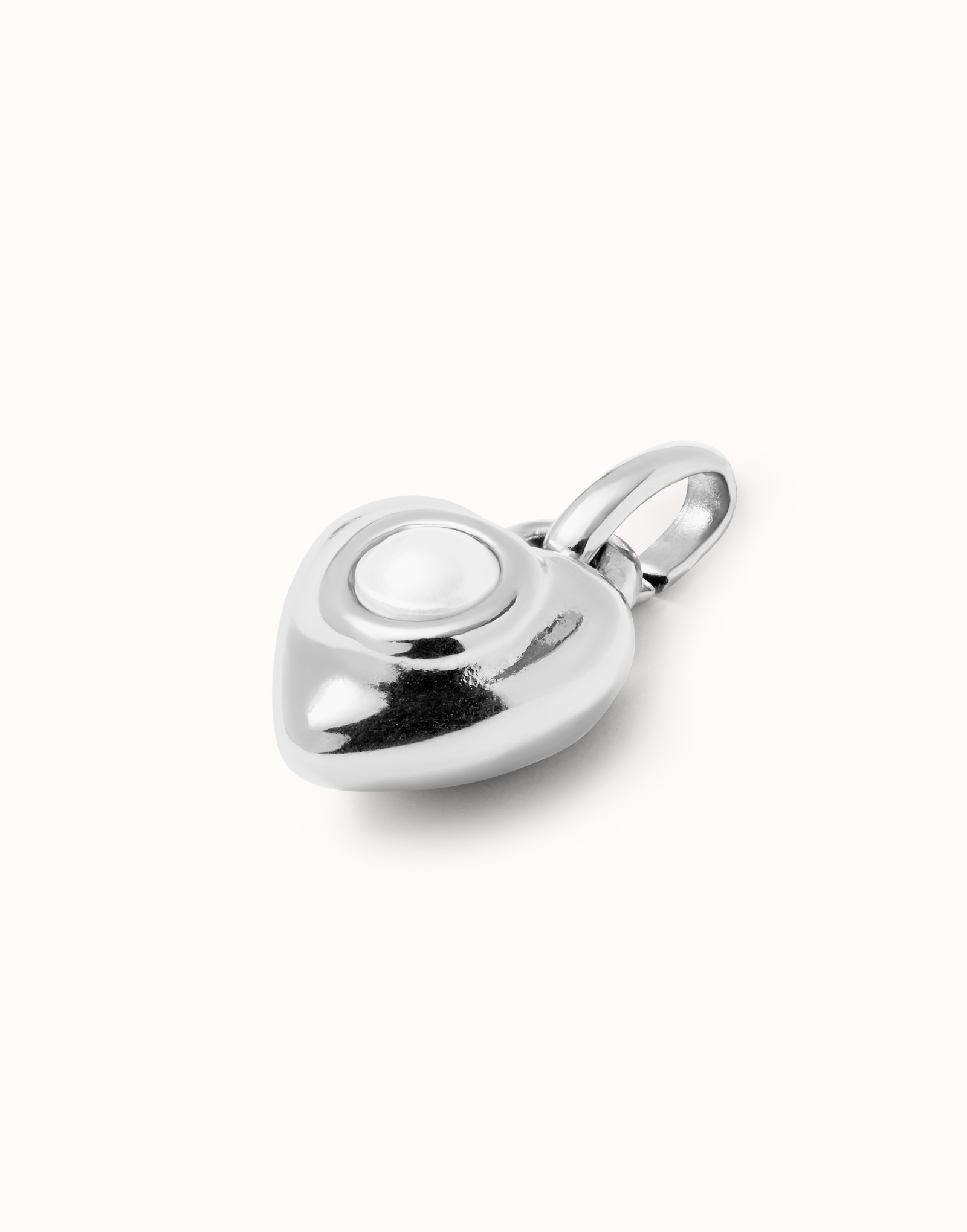 Charm placcato argento Sterling con perla., Argent, large image number null