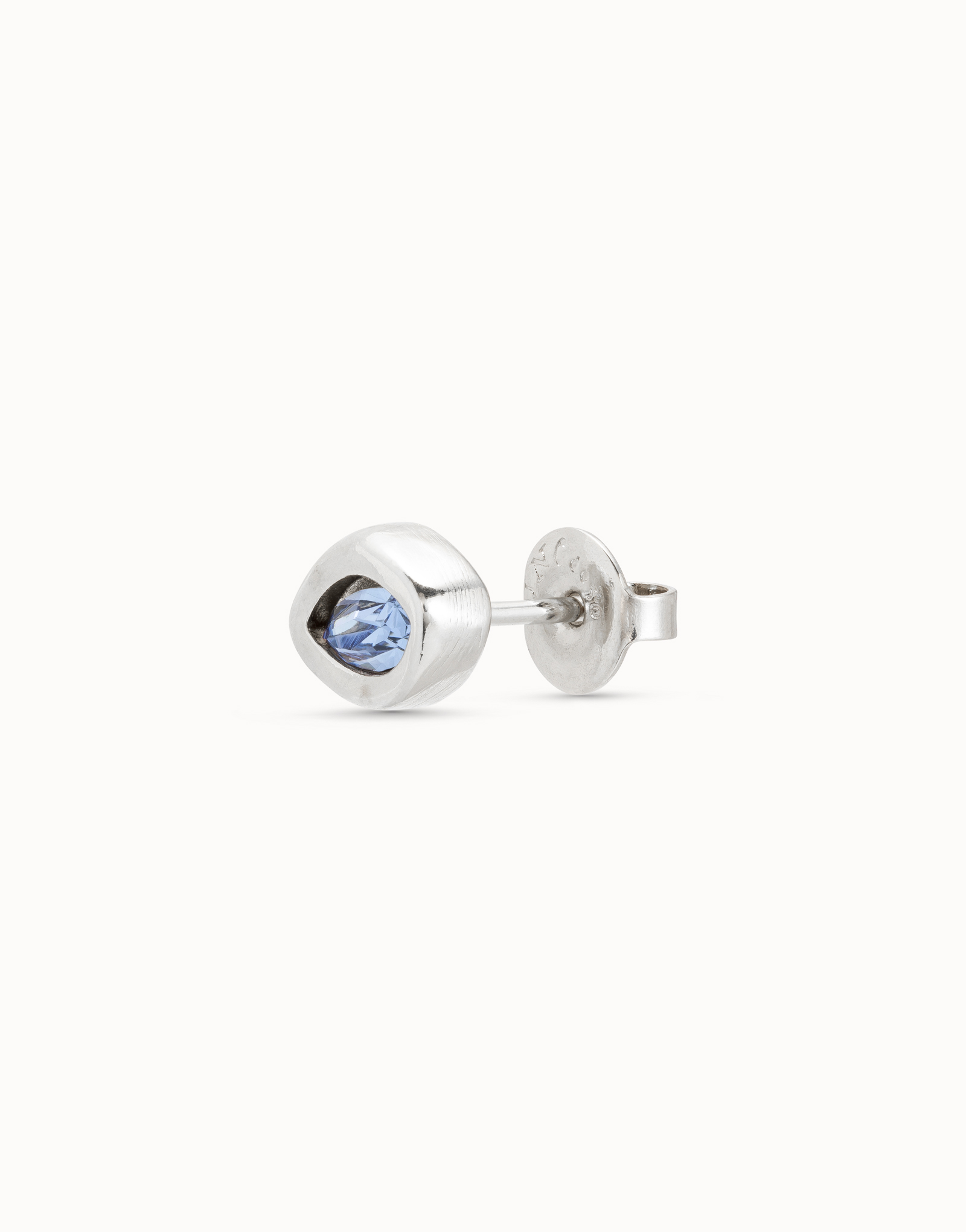 Piercing placcato argento Sterling e un cristallo blu, Argent, large image number null